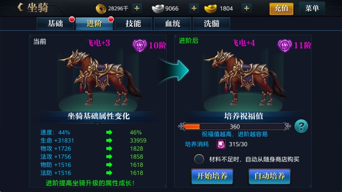 北凉悍刀行坐骑转换率